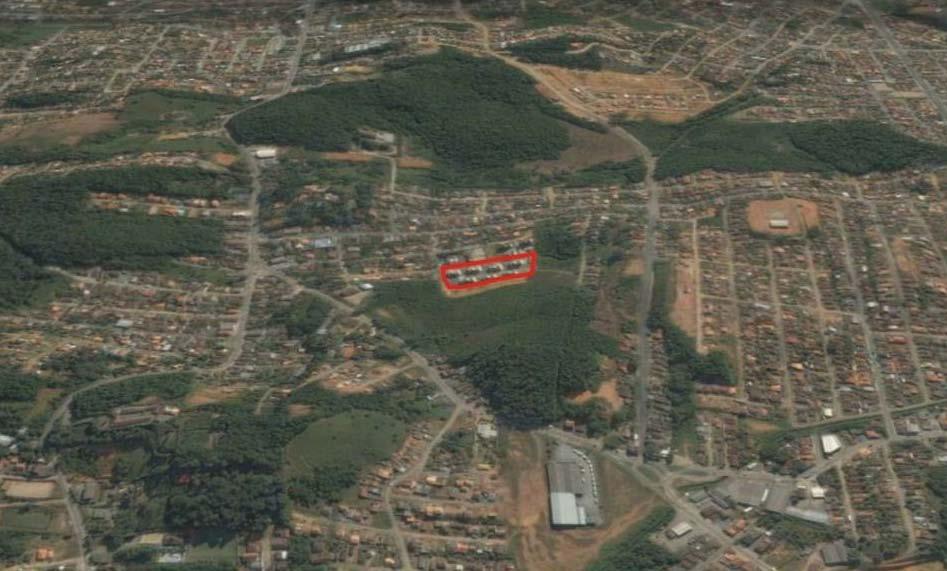 Figura 3: Imagem de satélite com identificação do local de implantação do condomínio.
