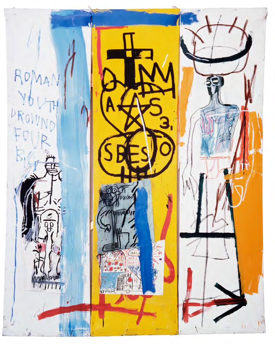 4.A Quatro grandes [Four Big], 1982 Acrílica e colagem sobre tela [Acrylic and collage