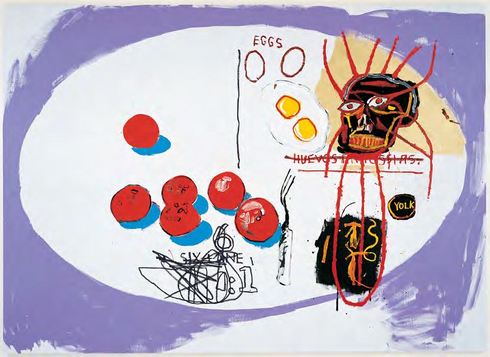 10.A e [and] ANDY WARHOL Ovos [Eggs], 1985 Acrílica sobre tela [Acrylic on canvas] 203 x 283 cm Estate of Jean-Michel