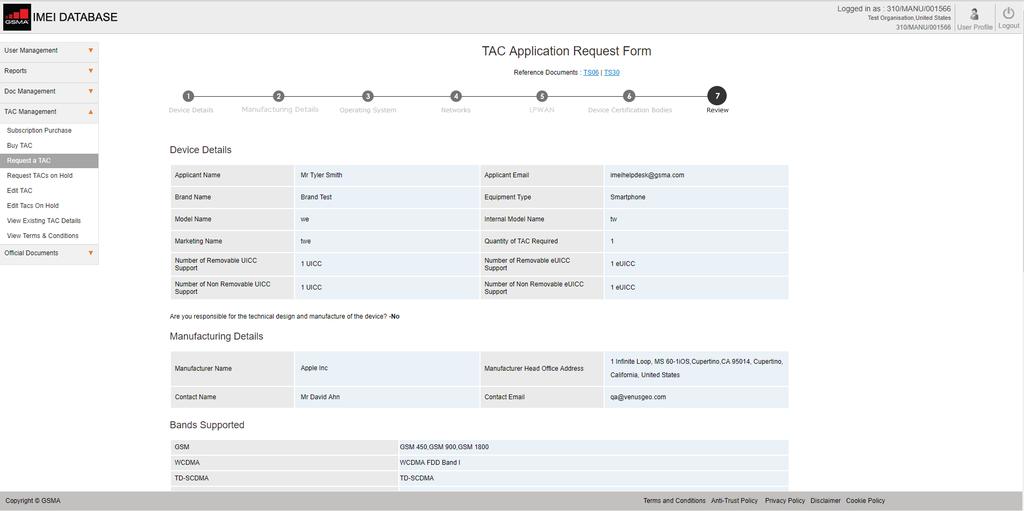 Revise sua solicitação de TAC com cuidado e faça alterações, se necessário, antes de enviá-la A edição após o envio da solicitação de TAC está sujeita a novas restrições.