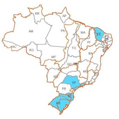 1991 1994 1997 2003 2007 Nº de estados com lei instituindo Política Estadual de