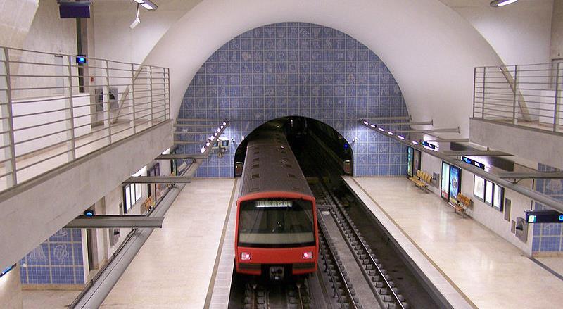 Estação de Metro de Telheiras, PORTUGAL Metropolitano de