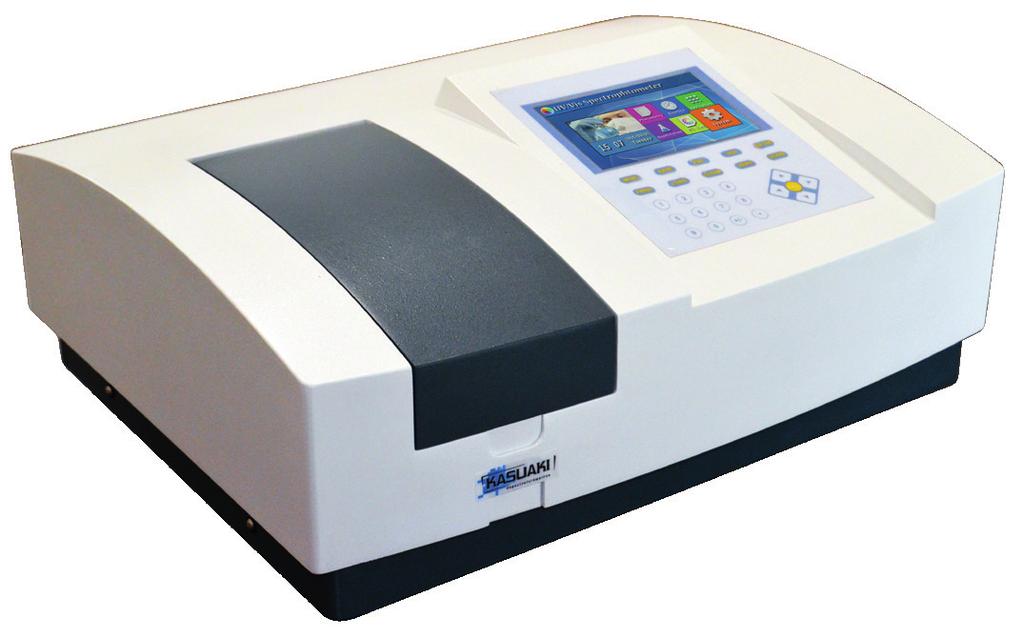 IL-0082-Y Espectrofotômetro com faixa UV-VIS Duplo Feixe e banda de 2nm Imagens meramente ilustrativas. O Espectrofotômetro IL-0082-Y-BI possui um monocromador óptico de duplo feixe.