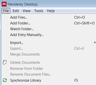 5 Como Adicionar documentos no Mendeley Desktop Adicione documentos ao Mendeley arrastando e soltando no Painel principal do Mendeley coluna do centro.