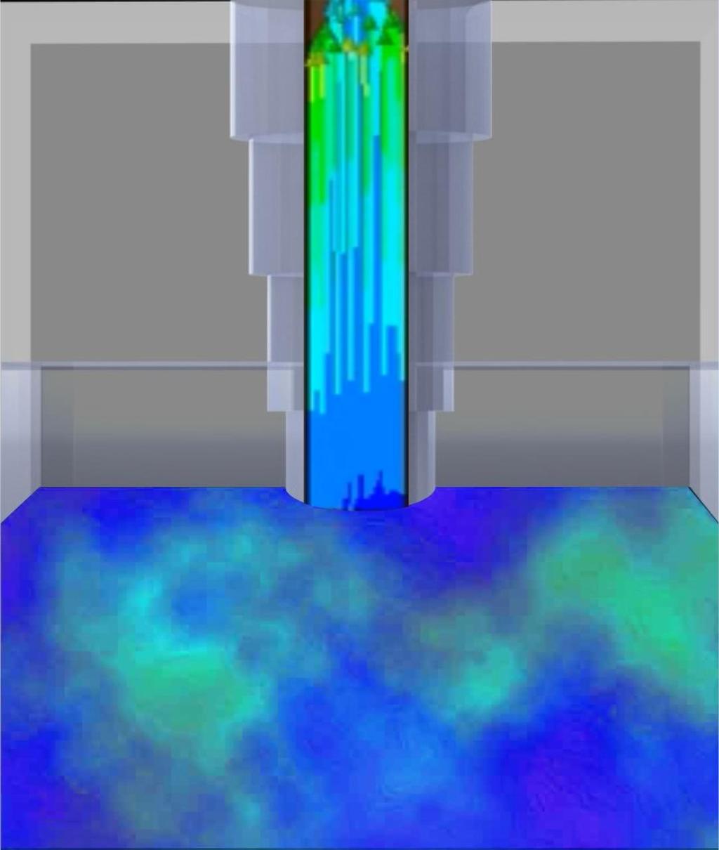 Figura 2. Fluxo de fluidos do reservatório até a coluna de produção com o desprendimento do gás. Fonte: Autor, 2018.