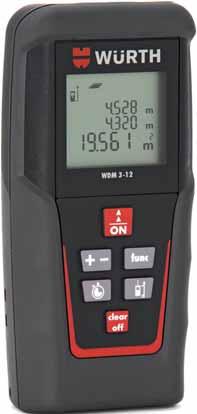 MEDIDOR DE DISTÂNCIAS LASER WDM 3-12 O WDM 3-12 é um medidor de distâncias a laser de alta precisão com especificação técnica (precisão ± 1.
