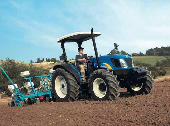 ELEGANTES, SILENCIOSOS E PRODUTIVOS. Tractores personalizados Só a New Holland pode oferecer um leque tão vasto de características na classe dos tractores de 65 a 97 CV com arco rebatível.