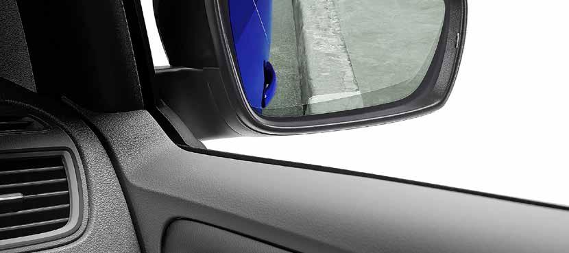 TILT DOWN: função que auxilia o motorista inclinando automaticamente o espelho retrovisor do passageiro após o engate da marcha ré, permitindo melhor campo de visão para o motorista evitar colisões