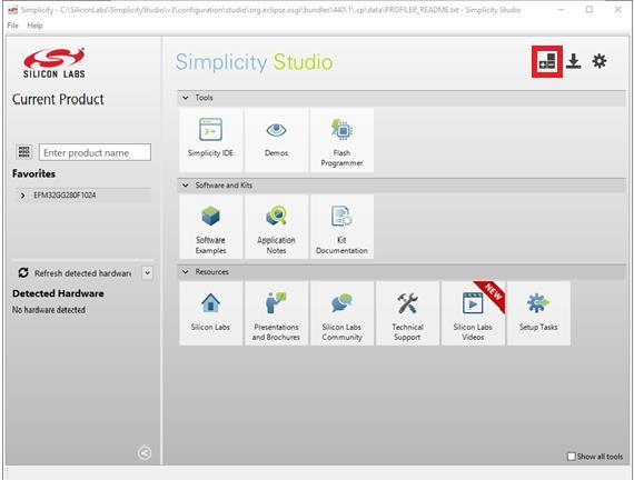 3.2- Instalando o Simplicity Studio O Simplicity Studio centraliza todas as aplicações, programas de exemplo e documentação para o MCU usado no