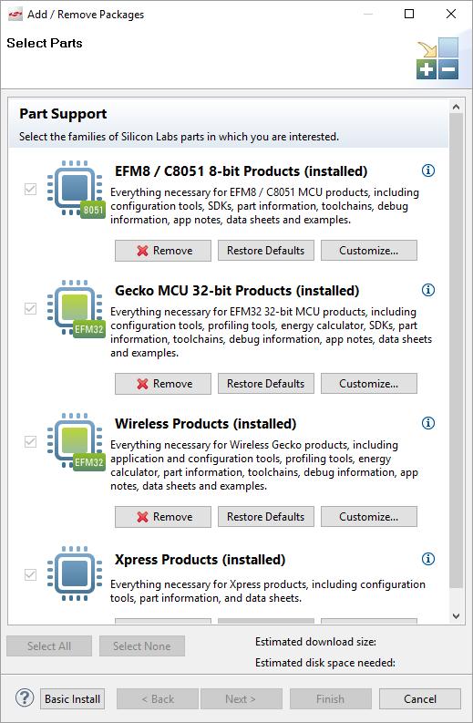 O Simplicity Studio também irá instalar o SEGGER JLink GDB Server, que vai ser utilizado para ligar ao MCU através da interface Jlink.