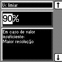 Valor relativo Para ajustar o limiar de subtensão, faça o seguinte: 1. > Configuração > Avançar > Avançar > Memória. U< limiar. 2. Pressionar para aumentar o valor ou pressionar para diminuir o valor.