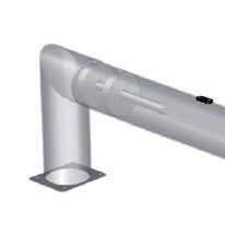 08 CUBIERTAS, COBERTORES COBERTURAS, COBERTORES PRESTIGE 1 eje de aluminio anodizado Ø 160 mm 2 soportes lacados blancos que se fijan en la playa 1 motor tubular 24 V con