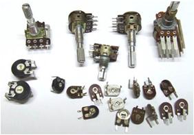 Componentes Eletrônicos Resistor Temos também os chamados resistores variáveis.