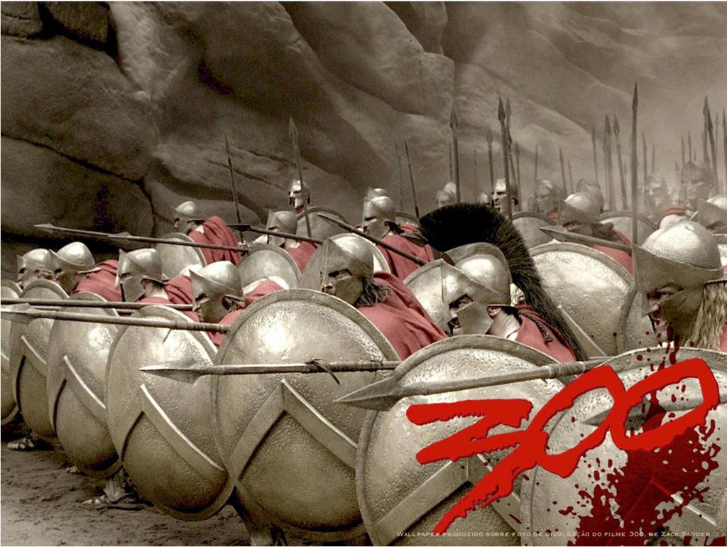 Após três dias de violentos combates, os persas massacraram o exército espartano Os 300 de Esparta VITÓRIA DOS PERSAS BATALHA