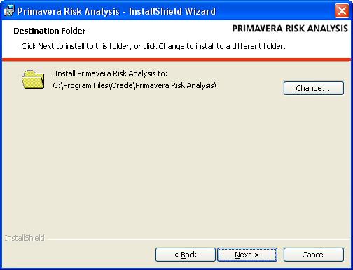 2. NOTE: It is also possible to perform a Silent installation of Risk Analysis by editing and