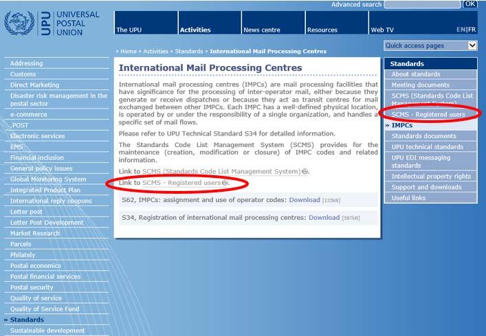 4 Pedido de criação de um novo código de centro de tratamento do correio internacional O ícone de criação de um novo código de CTCI abre a página para solicitar a criação (figura 5).