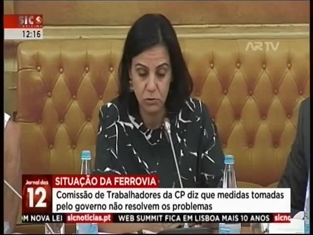 A28 SIC Notícias Duração: 00:01:17 OCS: SIC Notícias - Jornal do Meio-Dia ID: 77034193 03-10-2018 12:15 Comissão de Trabalhadores da CP ouvida no Parlamento http://pt.cision.