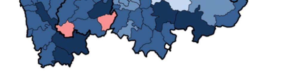 Alto Minho Cávado Ave Área Metropolitana do Porto -21 % -2 Alto Tâmega Douro Tâmega e Sousa Terras de Trás-os-Montes 4 3 2 21 % 1 7 % -7 % -1-21 % -2 Desemprego Registado, por NUTS III Anos