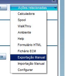 P.S.: repetir o mesmo processo para determinar a exportação de Itens nas Seções.