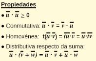 Dados = (u x,u y ) e = (v x,v y ), o seu produto escalar é: = u x v x + u y v y Se coñecemos o módulo dos vectores e o ángulo que forman, o