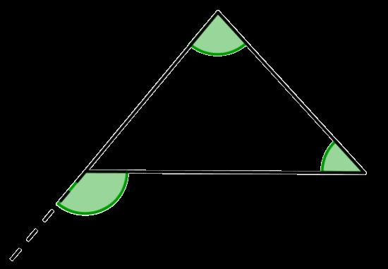 MATEMÁTICA 8. ANO 44 PROPRIEDADE DO ÂNGULO EXTERNO DOS TRIÂNGULOS Leia a imagem do triângulo apresentado a seguir: b Nessa epressão, podemos simplificar o termo c aparece nos dois membros.