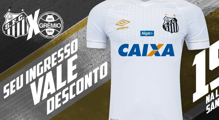 Santos dá desconto em camisa por ingresso POR POR ERICH REDAÇÃO BETING O Santos criou uma promoção para, ao mesmo tempo, turbinar o sistema de venda de ingressos pela internet, o programa de