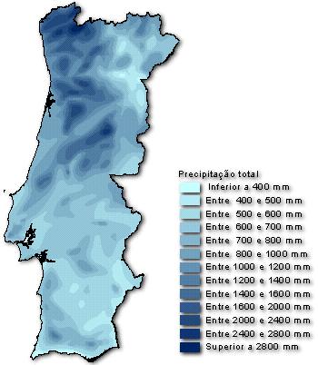 Annual water balance Precipitation Precipitação Real evapotranspiration