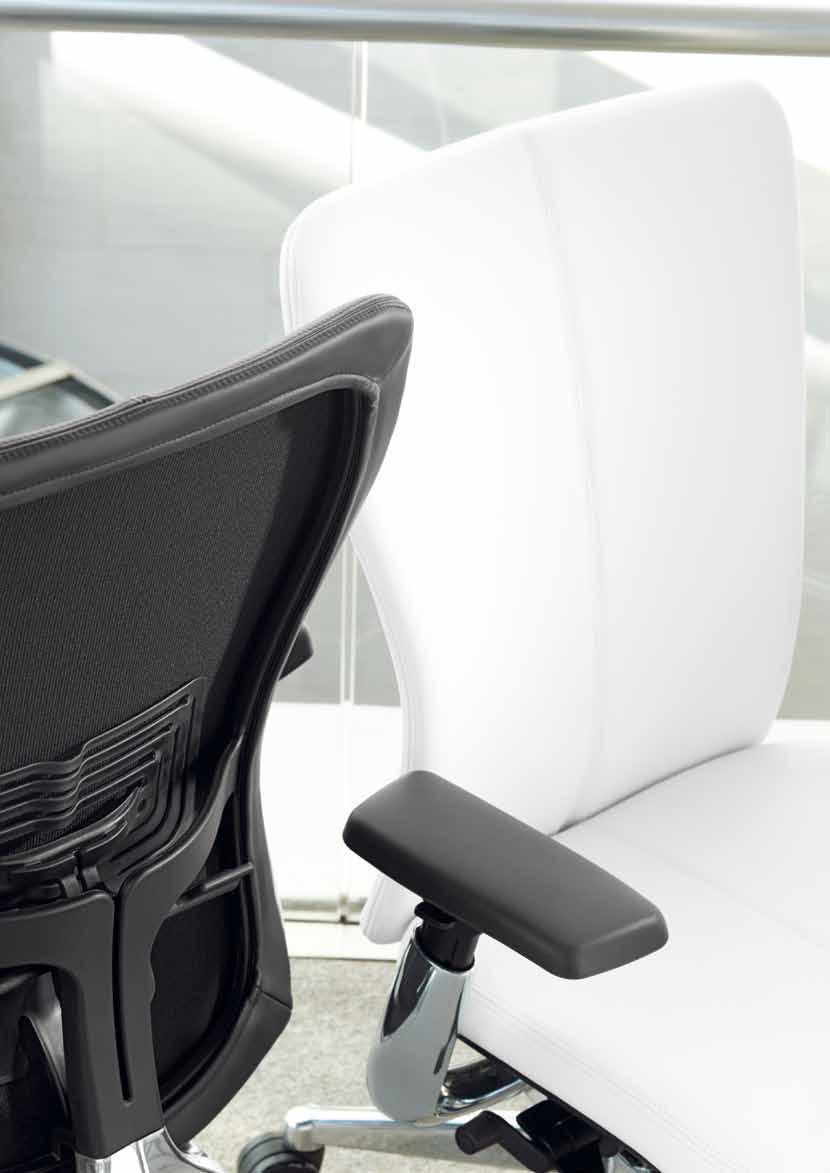 Design lives from contrasts. Zody_System 89 is also optionally available with upholstered backrest.