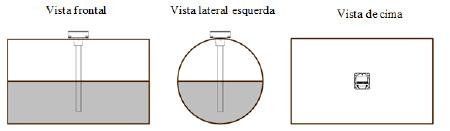 A instalação do produto nestes locais garante a independência do nível de combustível quando na inclinação do veículo.