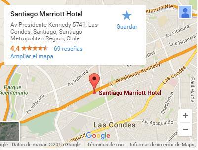 de 08h00 as 20h00 SANTIAGO MARRIOTT HOTEL Av.