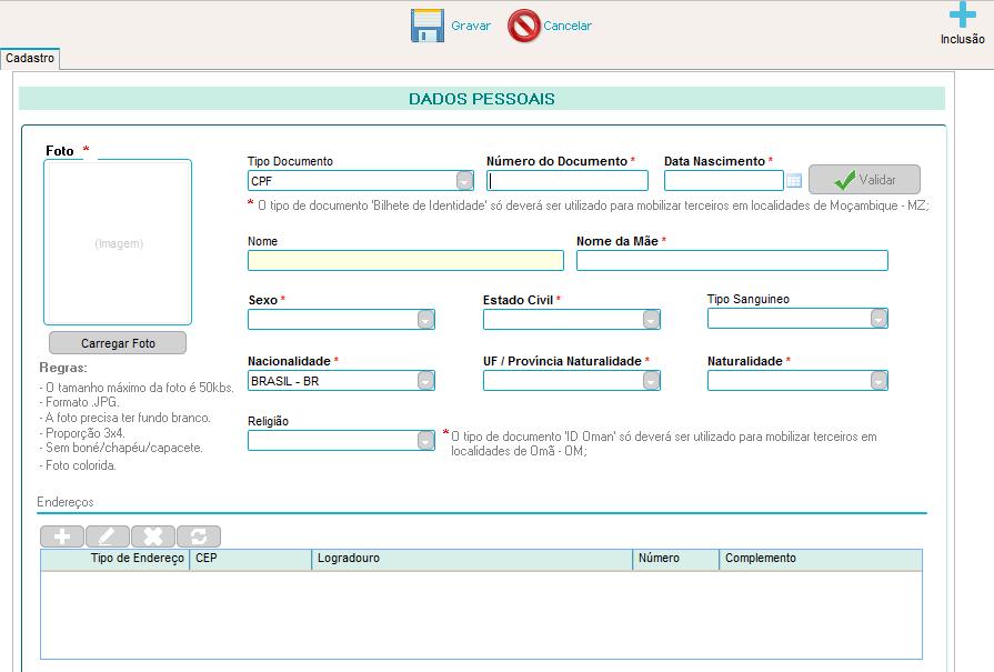 9 10 9- Anexos da solicitação: Nesse campo, é possível incluir anexos da solicitação.