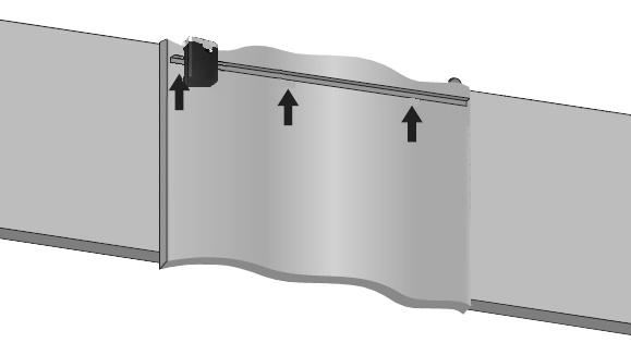 7º Passo: Fixe a cremalheira em toda a extensão da folha do portão com solda ou parafuso a cada 300 ou 400 mm.