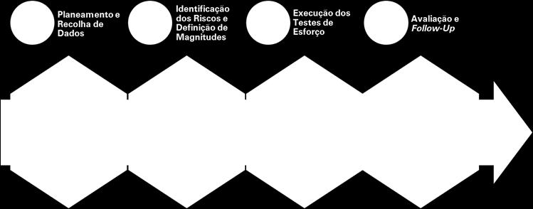 Foram alvo de testes de esforço os tipos de riscos a que a sociedade se encontra exposta, nomeadamente, risco de crédito, operacional, liquidez, estratégia e de mercado.