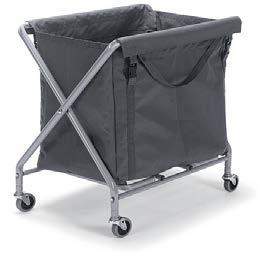 NUBAG RANGE - Trolleys Hotelaria MODELO NX 1501 Matrial Chassis Structofoam Sacos roupa suja 1 Capacidade roupa suja (lt) 150 Proteção colisão não Dimensões rodas (mm) 4 x 75mm Altura (mm) 760