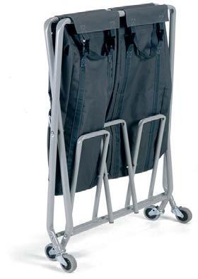 Este trolley da roupa suja estará sempre favorecido em locais onde o espaço é ouro. Este trolley, pode ser facilmente dobrado para facilitar a sua arrumação.