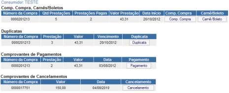 16 6. Reemissão de Boletos, Duplicatas ou Comprovantes 7. Solicitação de Ressarcimento Para reemissão de boletos e comprovantes, no Menu Transações, clique em Reemissão Boletos/Carnês.