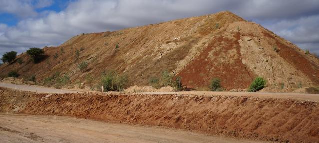 método Open Pit (Crater Mining) Pilha de