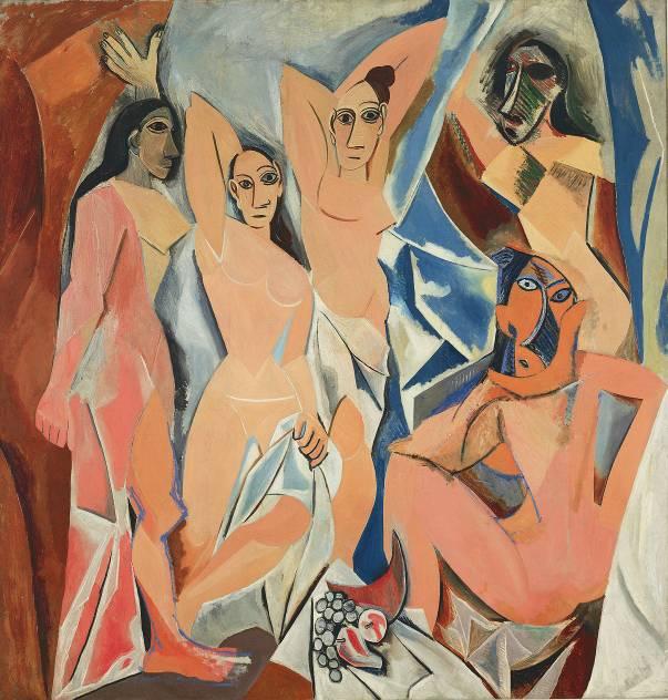 Título: Les Demoiselles d'avignon (As donzelas de Avignon) Localização: The Museum of Modern Art,