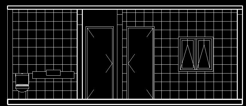 93 5. Desenhar o revestimento das paredes da cozinha e do banheiro Para detalhar melhor o corte, deve-se ainda desenhar as