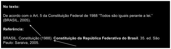 39 Todas as publicações citadas no texto devem ter seu correspondente nas referências, e a