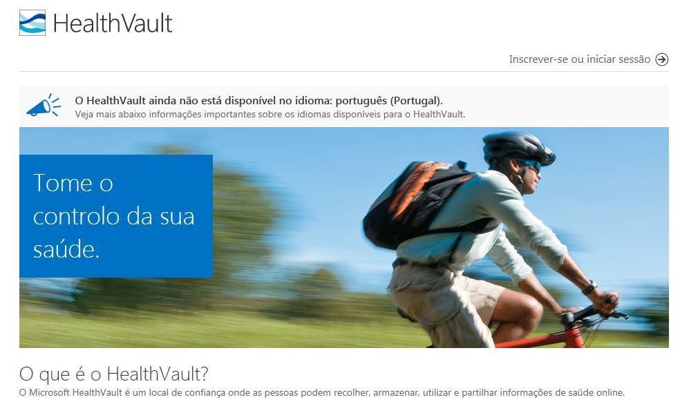 Microsoft HealthVault A Microsoft lançou o HealthVault em Outubro de 2007 nos EUA, um sistema online que permite o registo clínico electrónico.