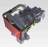 Alta produtividade & baixo consumo de combustível Motor ecot3 de baixo consumo O motor Komatsu SAA6D107E-1 oferece um binário elevado, um melhor desempenho a baixa velocidade e um baixo consumo de