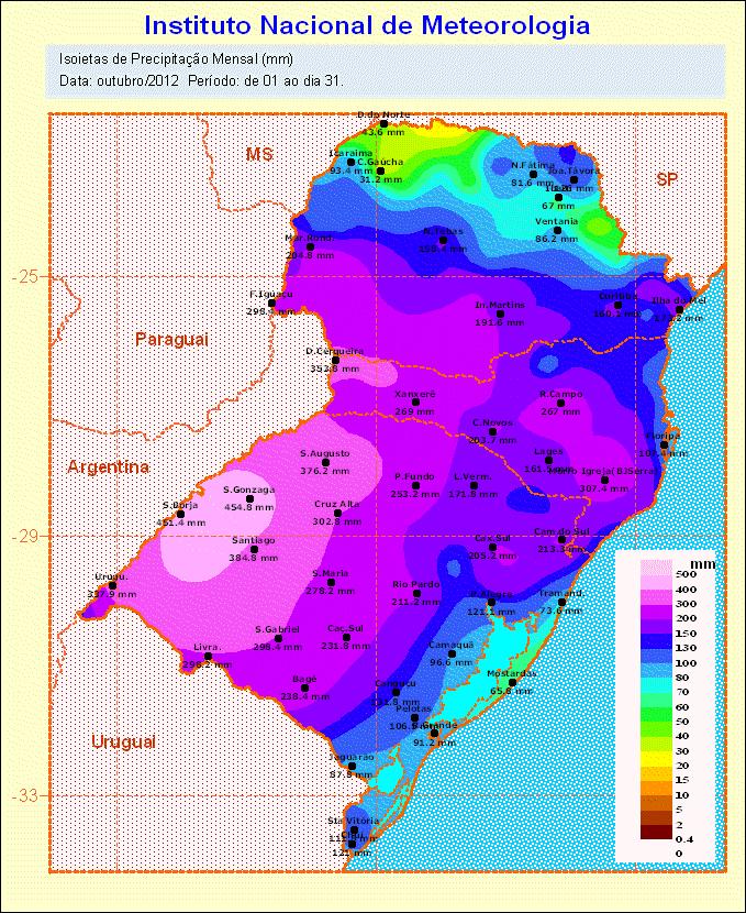 Ano 10 / Número 11 BOLETIM CLIMÁTICO DEZEMBRO JANEIRO - FEVEREIRO (2012-2013) Estado do Rio Grande do Sul Resp. Técnica: 8 0 DISME/INMET e CPPMet/UFPEL Pelotas, 23 de novembro de 2012.