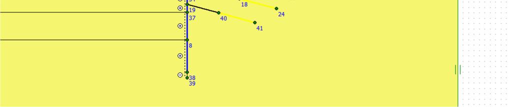 Como tal tive que alterar o modelo, alterando a geometria da camada de aterros e tufos desagregados em que eram camadas horizontais para a linha da fronteira entre os dois estratos estar agora