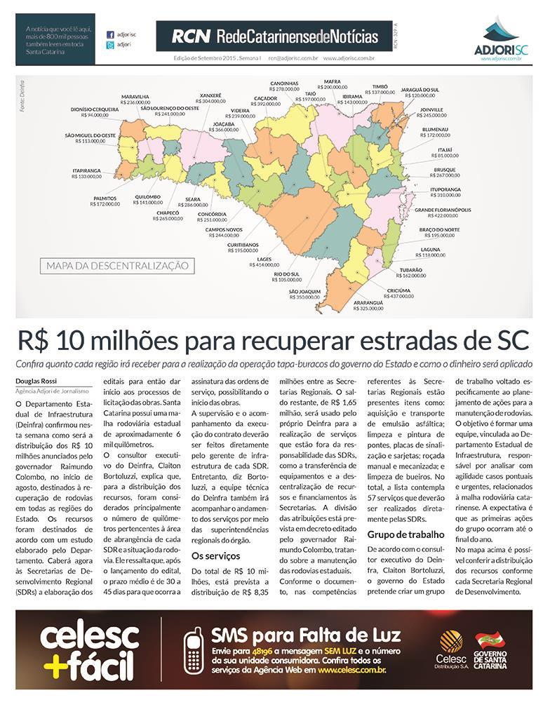 AGÊNCIA ADJORI DE JORNALISMO REDE CATARINENSE DE NOTÍCIAS (RCN) O que é?