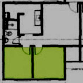 Essa verificação remete à questão da hierarquia nos apartamentos, onde o dormitório maior possivelmente foi pensado para o uso do casal, e o