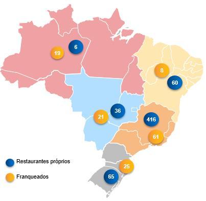 Considerando apenas restaurantes próprios BK Brasil, líquidos de fechamentos (4 restaurantes) e da aquisição de franqueados anunciada em abril deste ano (51 restaurantes), a Companhia encerrou o