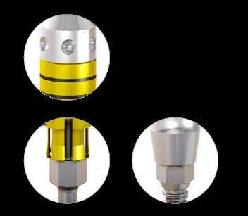 A A Passo 3 Posicionamento final do implante Os implantes Grand Morse Neodent têm um indexador hexagonal interno chamado Exact.