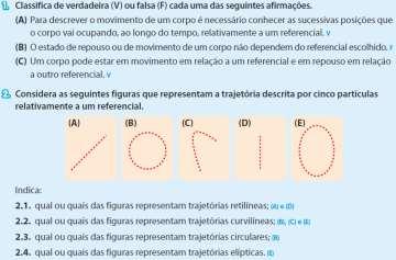 As trajetórias podem ser classificadas em trajetórias retilíneas ou trajetórias curvilíneas.