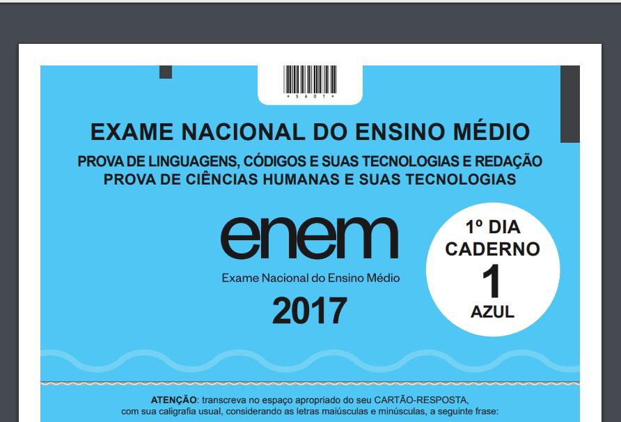 ENEM Seção em que estão disponíveis conteúdos relacionados ao